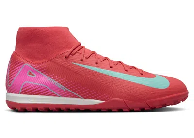 Pre-owned Nike Men's  Mercurial Superfly 10 Academy Tf Mad Energy Pack Sneakers In Ember Glow/aurora Green