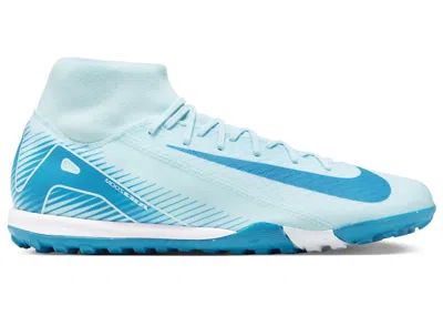 Pre-owned Nike Men's  Mercurial Superfly 10 Academy Tf Sneakers In Glacier Blue/blue Orbit