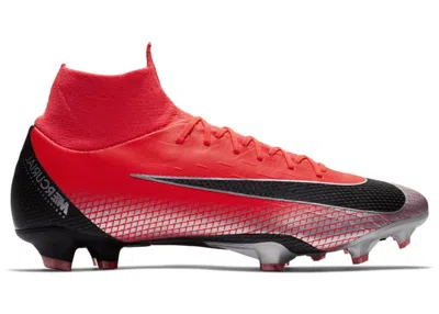 Pre-owned Nike Men's  Mercurial Superfly 6 Pro Cr7 Fg Sneakers In Bright Crimson/black/chrome In Multi