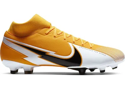 Pre-owned Nike Men's  Mercurial Superfly 7 Academy Fg Mg Sneakers In Laser Orange/white/black In Multi