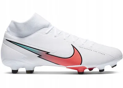Pre-owned Nike Men's  Mercurial Superfly 7 Academy Mg Crimson Jade Sneakers In White/photon Dust/hyper Jade In Multi