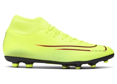 Pre-owned Nike Men's  Mercurial Superfly 7 Club Mds Mg Aura Sneakers In Lemon Venom/aurora/black