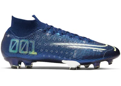 Pre-owned Nike Men's  Mercurial Superfly 7 Elite Mds Fg Sneakers In Blue Void/white/black