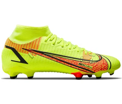 Pre-owned Nike Men's  Mercurial Superfly 8 Academy Mg Sneakers In Volt/bright Crimson/black