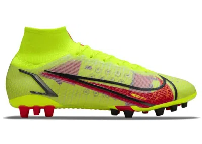 Pre-owned Nike Men's  Mercurial Superfly 8 Elite Ag Motivation Pack Sneakers In Volt/black/bright Crimson In Multi