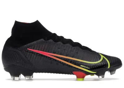Pre-owned Nike Men's  Mercurial Superfly 8 Elite Fg Cyber Sneakers In Black/off Noir/obsidian