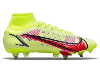 Pre-owned Nike Men's  Mercurial Superfly 8 Elite Sgpro Ac Sneakers In Volt/black/bright Crimson In Multi