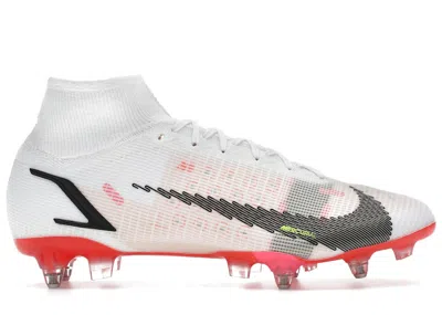 Pre-owned Nike Men's  Mercurial Superfly 8 Elite Sgpro Ac Sneakers In White/bright Crimson/pink Blast In Multi
