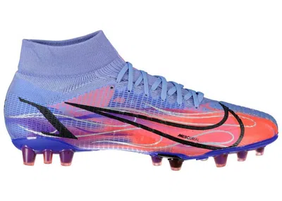 Pre-owned Nike Men's  Mercurial Superfly 8 Fg Kylian Mbappe Flames (purple Sole) Sneakers In Light Thistle/indi