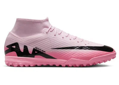 Pre-owned Nike Men's  Mercurial Superfly 9 Academy Tf Sneakers In Pink Foam/black