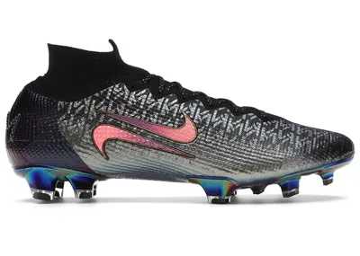 Pre-owned Nike Men's  Mercurial Superfly Kylian Mbappe Lebron James Chosen 2 Sneakers In Black/grey/iridescent In Multi