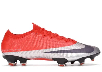Pre-owned Nike Men's  Mercurial Vapor 13 Elite Fg Sneakers In Max Orange/metallic Silver/black