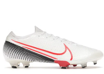 Pre-owned Nike Men's  Mercurial Vapor 13 Elite Fg Sneakers In White/black/laser Crimson