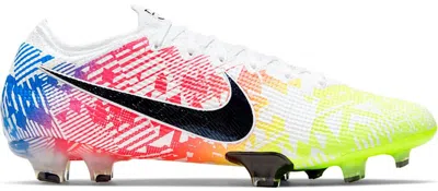 Pre-owned Nike Men's  Mercurial Vapor 13 Elite Neymar Jr Fg Jogo Prismatico Sneakers In White/racer Blue/volt In Multi