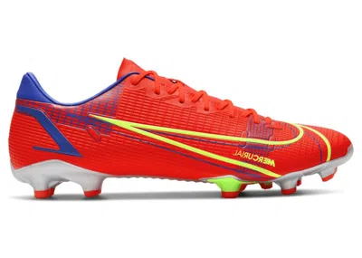 Pre-owned Nike Men's  Mercurial Vapor 14 Academy Fg Mg Sneakers In Bright Crimson/indigo Burst/white