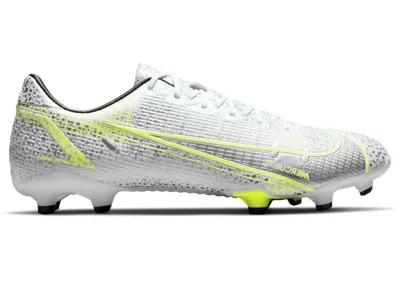 Pre-owned Nike Men's  Mercurial Vapor 14 Academy Fg Mg Sneakers In White/metallic Silver/volt In Multi