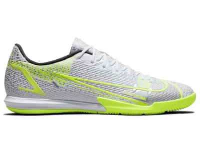 Pre-owned Nike Men's  Mercurial Vapor 14 Academy Ic Sneakers In White/metallic Silver/volt