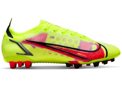 Pre-owned Nike Men's  Mercurial Vapor 14 Elite Ag Crimson Sneakers In Volt/black/bright In Multi