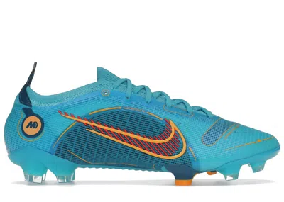 Pre-owned Nike Men's  Mercurial Vapor 14 Elite Fg Blueprint Pack Sneakers In Chlorine Blue/marina/laser Orange In Multi