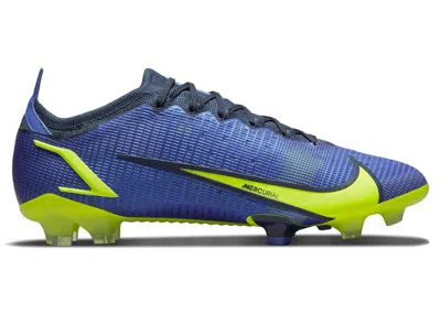 Pre-owned Nike Men's  Mercurial Vapor 14 Elite Fg Recharge Pack Sneakers In Sapphire/blue Void/volt