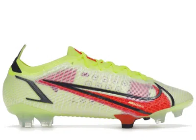 Pre-owned Nike Men's  Mercurial Vapor 14 Elite Fg Sneakers In Volt/black/bright Crimson In Multi