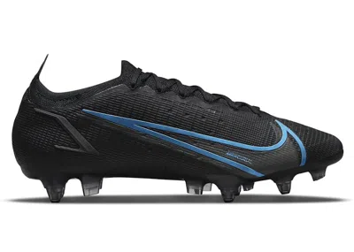 Pre-owned Nike Men's  Mercurial Vapor 14 Elite Sgpro Ac Light Blue Sneakers In Black/iron Grey