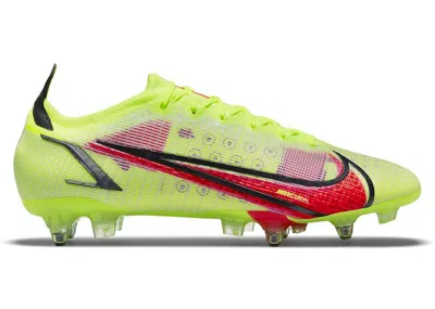 Pre-owned Nike Men's  Mercurial Vapor 14 Elite Sgpro Ac Sneakers In Volt/black/bright Crimson