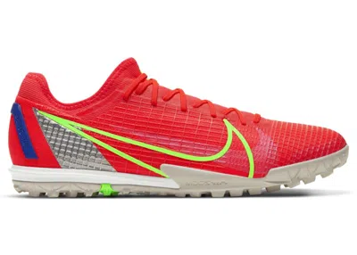 Pre-owned Nike Men's  Mercurial Vapor 14 Pro Tf Sneakers In Bright Crimson/indigo Burst/white