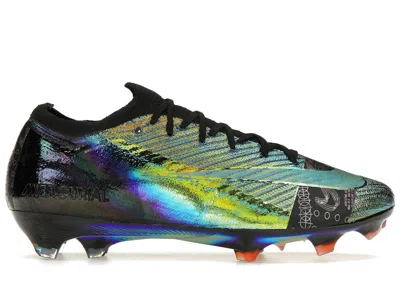 Pre-owned Nike Men's  Mercurial Vapor 16 Elite Fg Iridescent Sneakers In Black