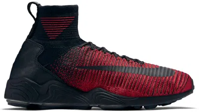 Pre-owned Nike Men's  Mercurial Xi Flyknit Sneakers In University Red/black