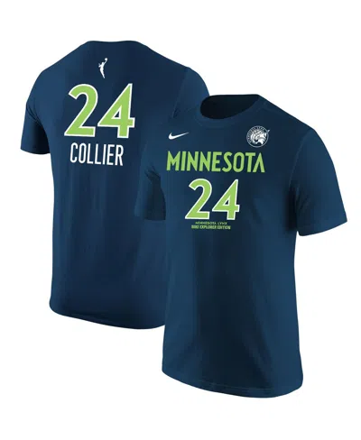 Nike Men's  Napheesa Collier Navy Minnesota Lynx Explorer Edition Name Number T-shirt