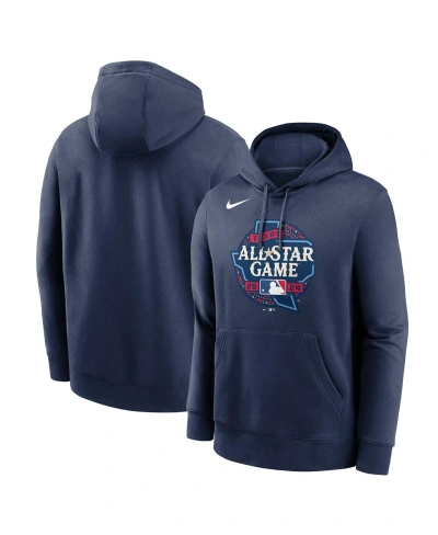 Nike Men's  Navy 2024 Mlb All-star Game Logo Club Fleece Pullover Hoodie