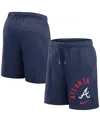 Nike Atlanta Braves Arched Kicker  Men's Mlb Shorts In Navy