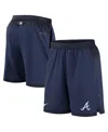Nike Men's  Navy Atlanta Braves Authentic Collection Flex Vent Performance Shorts In Navy