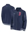 NIKE MEN'S NIKE NAVY BOSTON RED SOX AUTHENTIC COLLECTION FULL-ZIP BOMBER JACKET