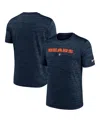 Nike Men's Dri-fit Sideline Velocity (nfl Chicago Bears) T-shirt In Navy