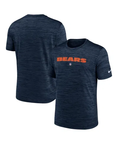 Nike Men's Dri-fit Sideline Velocity (nfl Chicago Bears) T-shirt In Navy