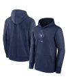 NIKE MEN'S NIKE NAVY CHICAGO CUBS CITY CONNECT PRACTICE PERFORMANCE PULLOVER HOODIE