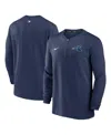 Nike Chicago White Sox Authentic Collection Game Time  Men's Dri-fit Mlb 1/2-zip Long-sleeve Top In Navy