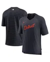 Nike Men's  Navy Detroit Tigers Authentic Collection Pregame Raglan Performance V-neck T-shirt In Navy