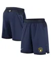 Nike Men's  Navy Milwaukee Brewers Authentic Collection Flex Vent Performance Shorts In Navy