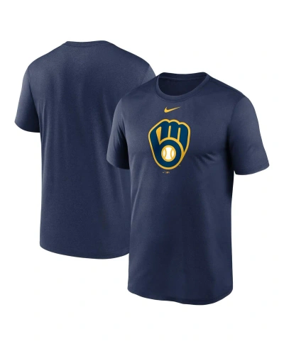 Nike Men's  Navy Milwaukee Brewers New Legend Logo T-shirt