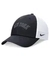 Nike Men's  Navy New York Yankees Evergreen Wordmark Trucker Adjustable Hat In Navy