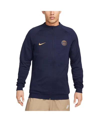 Nike Paris Saint-germain Academy Pro Home  Men's Soccer Graphic Jacket In Navy