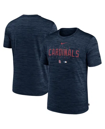 Nike Men's  Navy St. Louis Cardinals Authentic Collection Velocity Performance Practice T-shirt