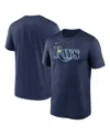Nike Navy Tampa Bay Rays 2023 Postseason Authentic Collection Dugout T-shirt In Navy