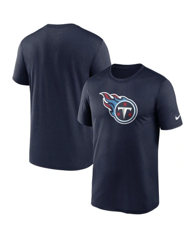 NIKE MEN'S NIKE NAVY TENNESSEE TITANS LEGEND LOGO PERFORMANCE T-SHIRT