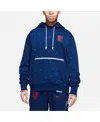Nike Navy Usmnt Standard Issue Pullover Hoodie In Navy