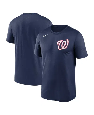 Nike Men's  Navy Washington Nationals New Legend Wordmark T-shirt