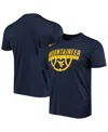 Nike Men's  Navy West Virginia Mountaineers Basketball Drop Legend Performance T-shirt In Navy